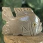 Miniature FISH Stone Carving Mini Figurine Steatite Soapstone Carved Animal 1.6â