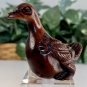 Vintage Boxwood Duck Netsuke Hand Carved Wood Animal Figurine Carving Figure 2.7