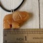 Orange Aventurine Crystal Elephant Pendant Necklace Healing Chakra Stone Animal
