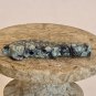 Vintage Native American Zuni Carved Bird Fetish Bead Turquoise Eyes Black 1.2"