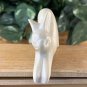 KISII Soapstone Carved Rabbit Figurine Stone Bunny Carving Animal Figure Pet 4"