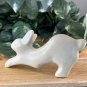 KISII Soapstone Carved Rabbit Figurine Stone Bunny Carving Animal Figure Pet 4"