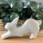 KISII Soapstone Carved Rabbit Figurine Stone Bunny Carving Animal Figure Pet 4"