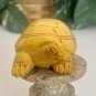 Vintage Boxwood Turtle Netsuke Animal Figurine Hand Carved Wood Sculpture 2.7"