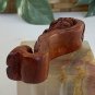 Netsuke Chinese Boxwood Hand Carved Dragon Statue Tea Toy Pet Fengshui Art Deco