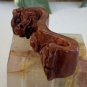 Netsuke Chinese Boxwood Hand Carved Dragon Statue Tea Toy Pet Fengshui Art Deco