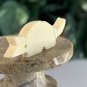 Armadillo Bone Bead Fetish Animal Carving Drilled Hand Carved Mammal 1.4" x .5"