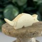 Armadillo Bone Bead Fetish Animal Carving Drilled Hand Carved Mammal 1.4" x .5"