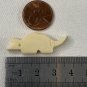 Armadillo Bone Bead Fetish Animal Carving Drilled Hand Carved Mammal 1.4" x .5"