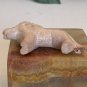 Kisii Soapstone Lion Figurine Hand Carved Stone Cat Carving Animal Figure 2.2&acirc;��