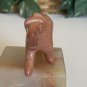 Kisii Soapstone Horse Figurine Hand Carved Stone Pony Carving Animal Figure 3.8"