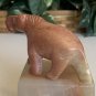 Kisii Soapstone Horse Figurine Hand Carved Stone Pony Carving Animal Figure 3.8"