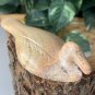 KISII Soapstone Carved Dove Figurine Stone Bird Carving Comfort Animal Figure