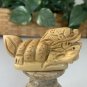 Japanese Netsuke Dragon Snake Beast Boxwood Carving Hand Carved Wood Animal 3.5"