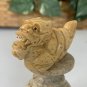 Japanese Netsuke Dragon Snake Beast Boxwood Carving Hand Carved Wood Animal 3.5"