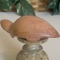 Kisii Soapstone Carved TURTLE Figurine Stone Reptile Carving Animal Figure 3.9"