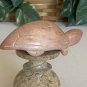 Kisii Soapstone Carved TURTLE Figurine Stone Reptile Carving Animal Figure 3.9"