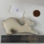 Large Soapstone Carved Rabbit Figurine Stone Bunny Carving Animal Figure 3.8"