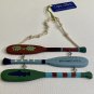 Cape Shore Canoe Ornament Boating Paddles Oars Hanging Wall Art Minnesota USA 6"
