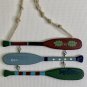 Cape Shore Canoe Ornament Boating Paddles Oars Hanging Wall Art Minnesota USA 6"