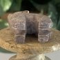 Soapstone WOLF Figurine MINI Carved Stone Coyote Dog Carving Crystal Animal 1.5"