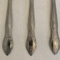 Gibson TREASURE Stainless Teaspoons Spoons Floral Flatware Flowers 6" Set of 6