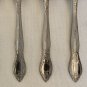 Gibson TREASURE Stainless Teaspoons Spoons Floral Flatware Flowers 6" Set of 6