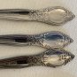 Gibson TREASURE Stainless Teaspoons Spoons Floral Flatware Flowers 6" Set of 6