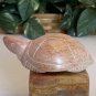 Kisii Soapstone Carved TURTLE Figurine Stone Reptile Carving Animal Figure 4"