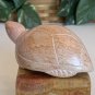 Kisii Soapstone Carved TURTLE Figurine Stone Reptile Carving Animal Figure 4"
