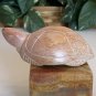 Kisii Soapstone Carved TURTLE Figurine Stone Reptile Carving Animal Figure 4"