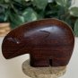 Hand Carved Wood Zuni Bear Fetish Figurine Ironwood Animal Carving Wooden Statue