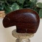 Hand Carved Wood Zuni Bear Fetish Figurine Ironwood Animal Carving Wooden Statue