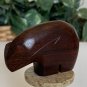 Hand Carved Wood Zuni Bear Fetish Figurine Ironwood Animal Carving Wooden Statue