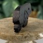 Black Bear Bone Bead Fetish Animal Carving Drilled Hand Carved Mammal 1.1" x .6"