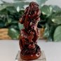 Vintage Boxwood Netsuke Dragon Figurine Wooden Animal Carving Wood Carved Figure