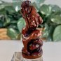 Vintage Boxwood Netsuke Dragon Figurine Wooden Animal Carving Wood Carved Figure