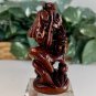 Vintage Boxwood Netsuke Dragon Figurine Wooden Animal Carving Wood Carved Figure