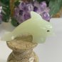Calcite Crystal Carved Dolphin Figurine Yellow Stone Ocean Marine Animal Figure