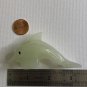 Calcite Crystal Carved Dolphin Figurine Yellow Stone Ocean Marine Animal Figure