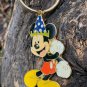 Disney Mickey Mouse Metal Keychain Key Fob Magic Kingdom Vintage Collectible 3"