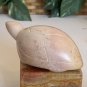 Kisii Soapstone Carved TURTLE Figurine Stone Tortoise Carving Animal Figure 4"