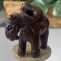 Vintage Hand Carved Netsuke Horse Monkey Boxwood Animal Figurine Wood Carving