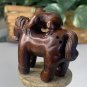 Vintage Hand Carved Netsuke Horse Monkey Boxwood Animal Figurine Wood Carving