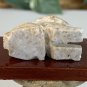 Miniature RABBIT Stone Carving Mini Figurine Steatite Soapstone Animal Figure