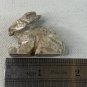 Miniature RABBIT Stone Carving Mini Figurine Steatite Soapstone Animal Figure