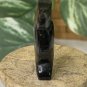 Water Buffalo Hand Carved Horn Owl Figurine Vintage Miniature Animal Bird Figure