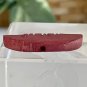 Armadillo Bone Bead Fetish Animal Carving Drilled Red Hand Carved Mammal 1.2"x.5