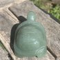 Large Green Aventurine Crystal Carved Turtle Figurine Tortoise Animal Carving 3"