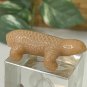 Gemstone Lizard Figurine Carved Orange Aventurine Reptile Carving Statue Figure